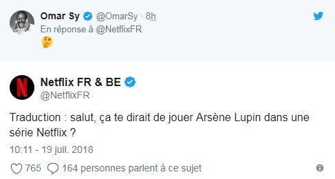 twitter 1 Omar Sy incarnera... Arsène Lupin pour Netflix !