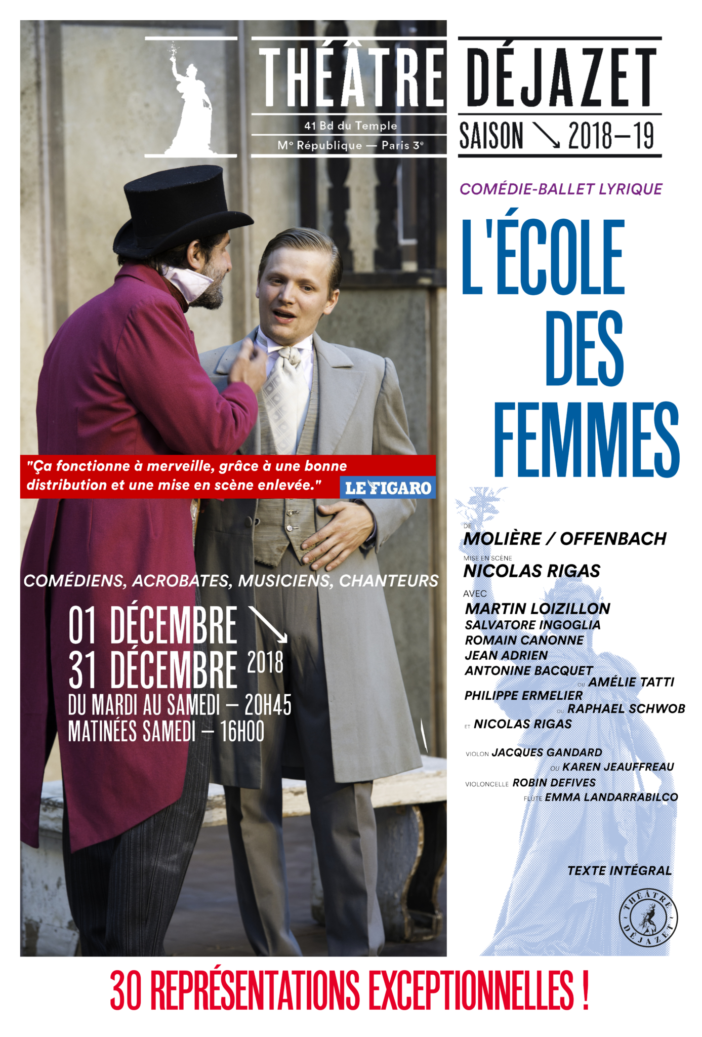 Ecole des femmes affiche WEB HD "L'École des Femmes" arrive à Paris au théâtre Déjazet !