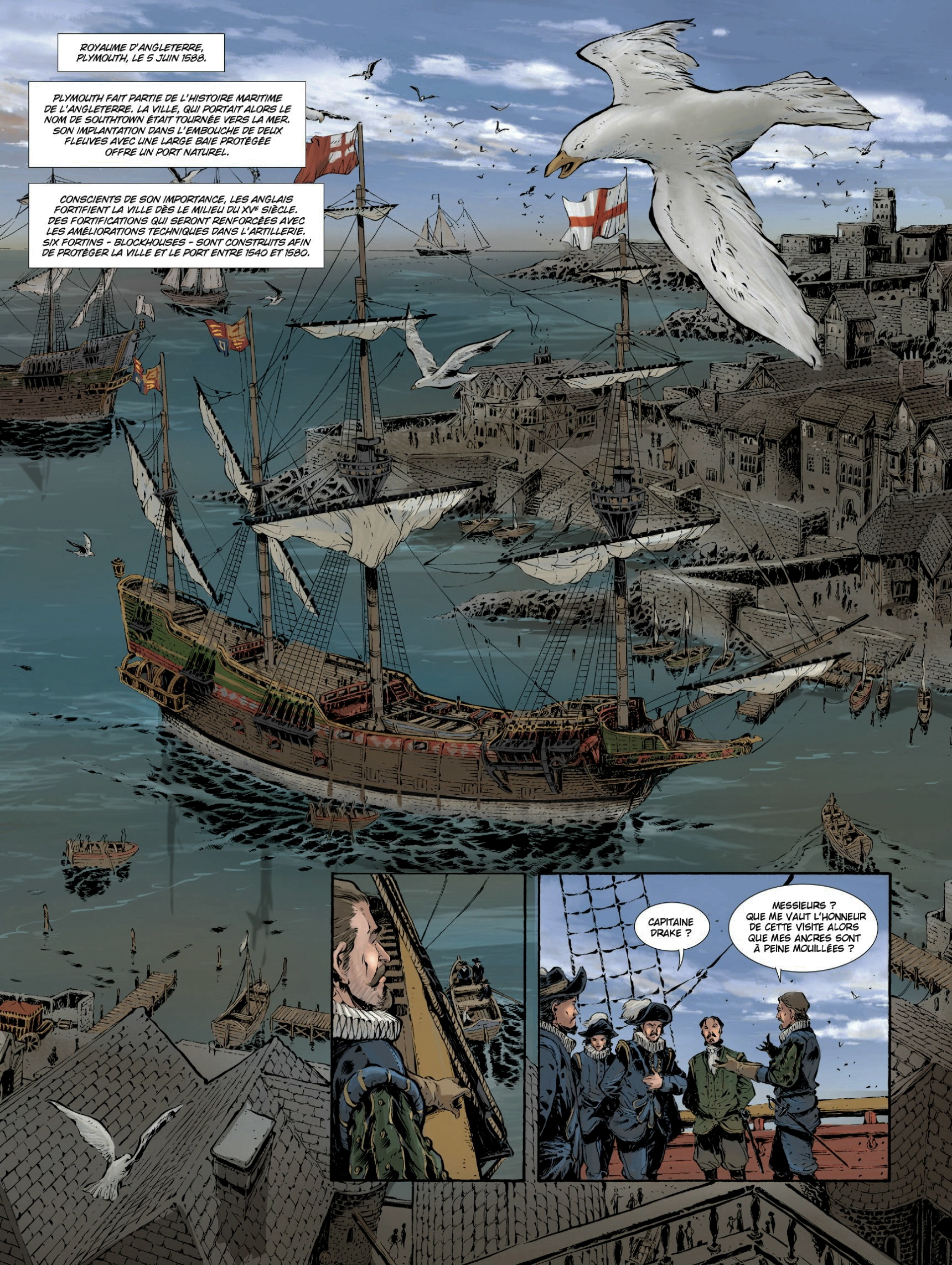 planche Gravelines, ou la destruction de la légendaire Invincible Armada