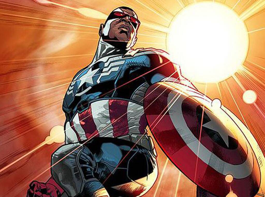 Le Faucon devenu Captain America (droits réservés à Marvel Comics)