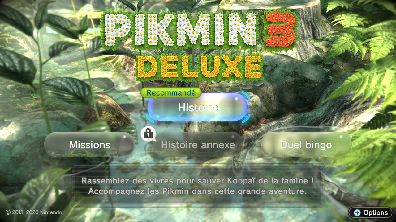 Pikmin 3 menu Pikmin 3 Deluxe s'offre un portage sur Switch !