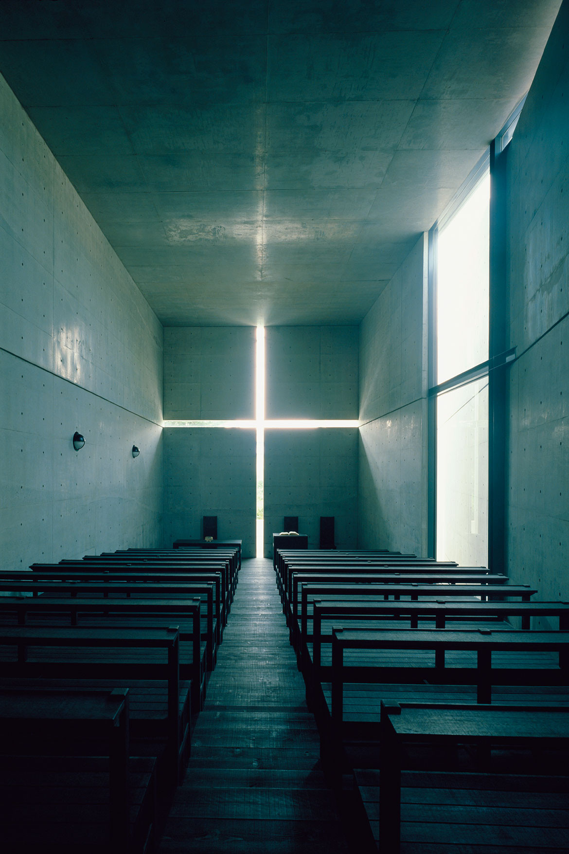 Tadao Andō, "L'église de la Lumière", Ibaraki (nord-ouest d'Osaka), 1989.