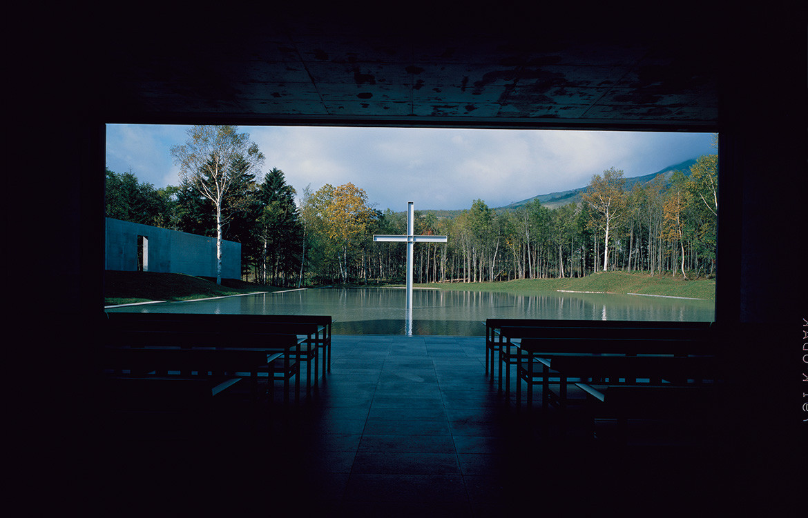 Tadao Andō, « Chapelle sur l'eau », Tomamu,1991.