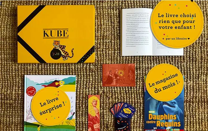abonnement 7 11 ans La Kube : une nouvelle idée cadeau pour les amoureux de la lecture