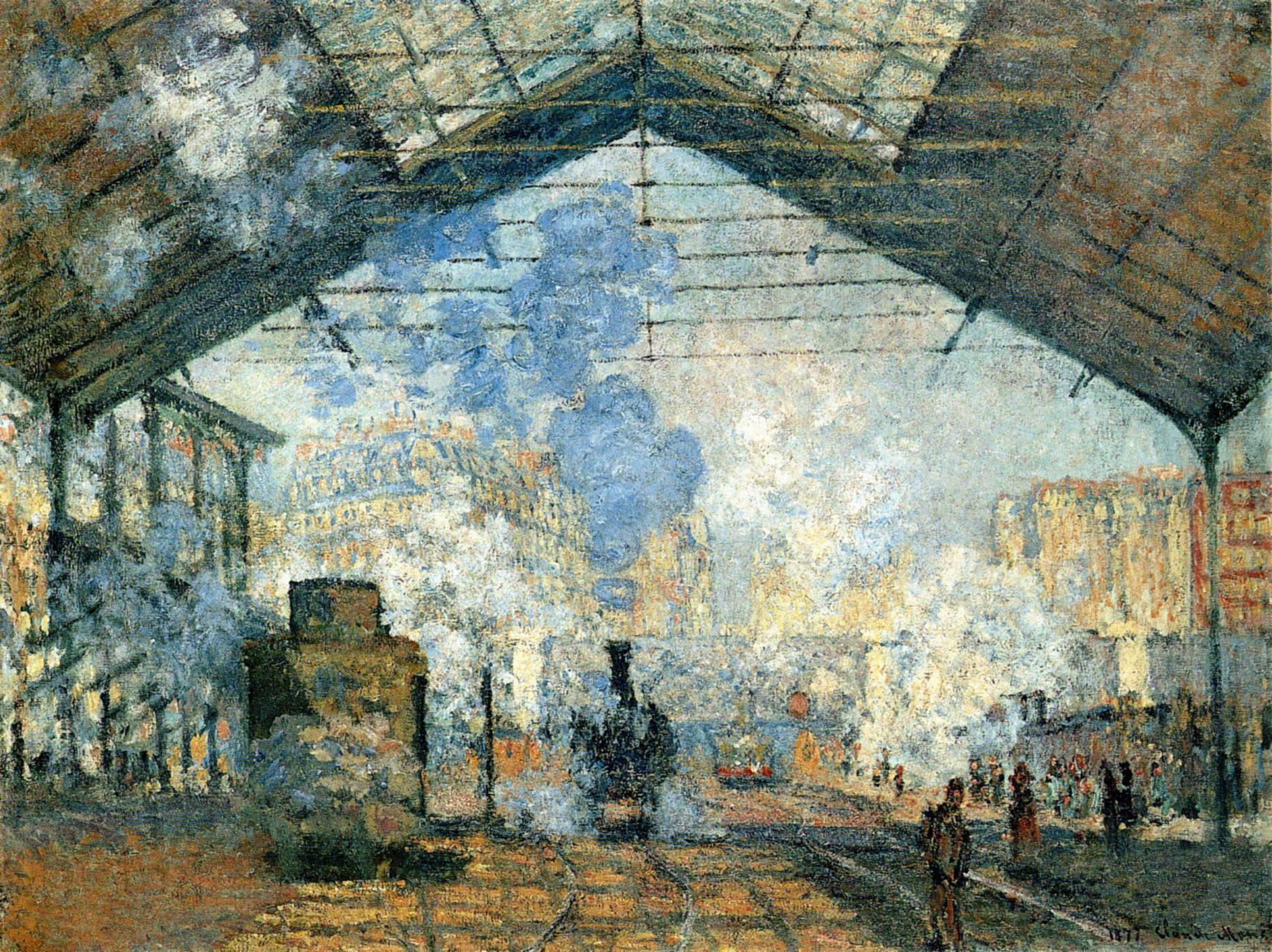 La Gare Saint-Lazare est la première série de Monet qui se focalise sur un thème unique (ça change des nymphéas)