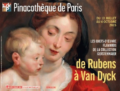 EXPOSITION de RUBENS a VAN DYCK De Rubens à Van dyck - Pinacothèque Paris jusqu'au 4 octobre