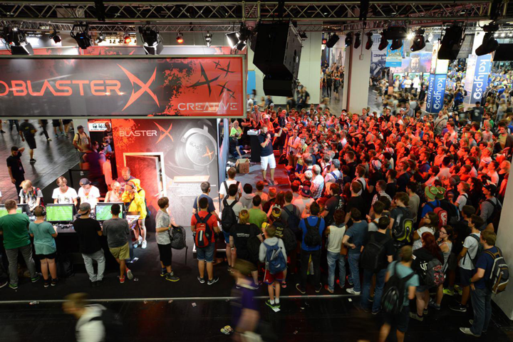 gamescom 2015 BlasterX Stage Creative présent à l'IFA 2015