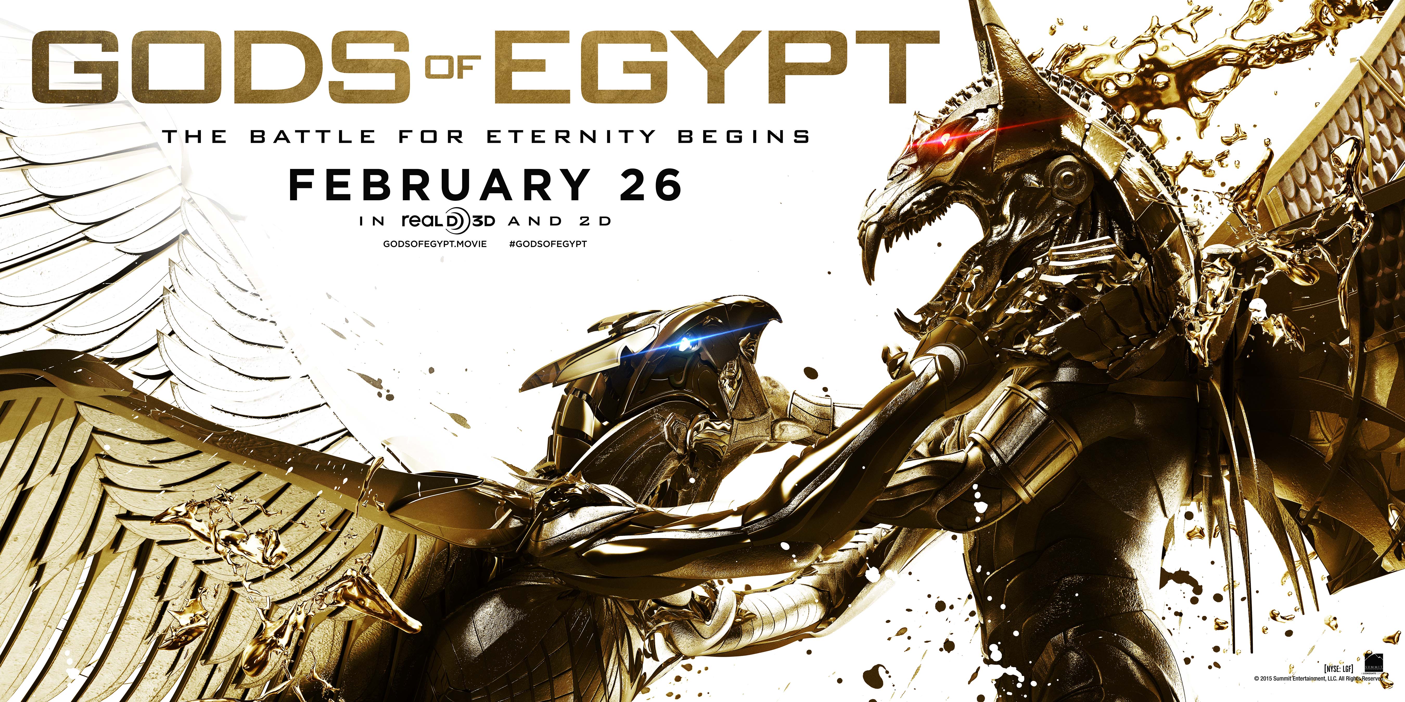 gods of egypt poster banner Gods of Egypt, un second trailer à la hauteur d'Alex Proyas?