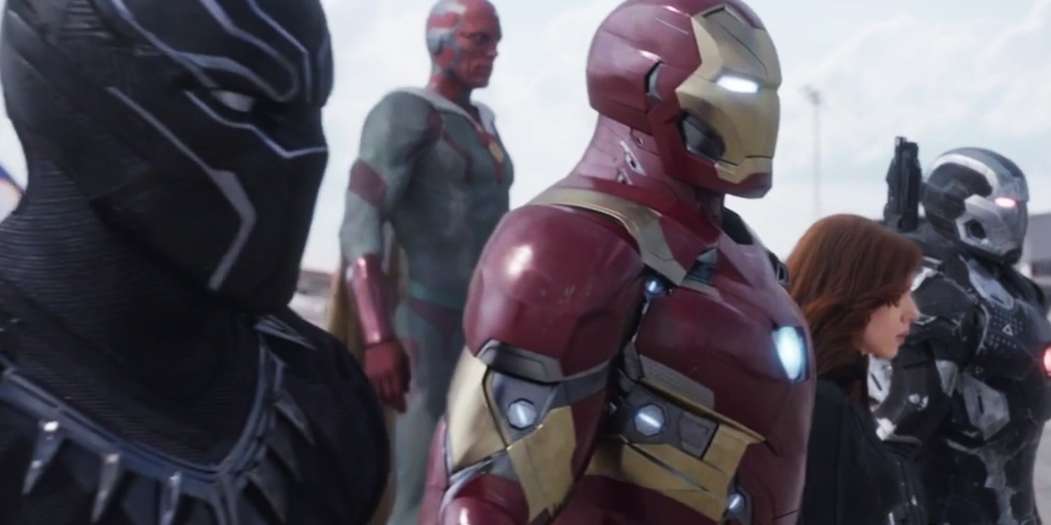 L'Equipe de Iron Man, prête à se battre.  