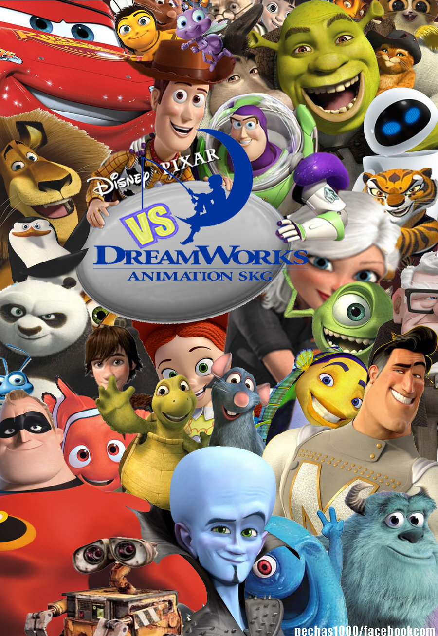 Dreamworks VS Dreamworks VS Pixar : films pour enfants ou pour adultes ?