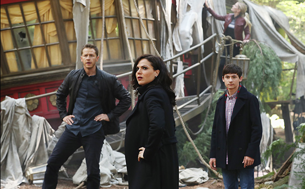 ONCE UPON A TIME - "The Savior" - As "Once Upon a Time" returns to ABC for its sixth season, SUNDAY, SEPTEMBER 25 (8:00-9:00 p.m. EDT), on the ABC Television Network, so does its classic villain-the Evil Queen. (ABC/Jack Rowand) JOSH DALLAS, LANA PARRILLA, JARED S. GILMORE