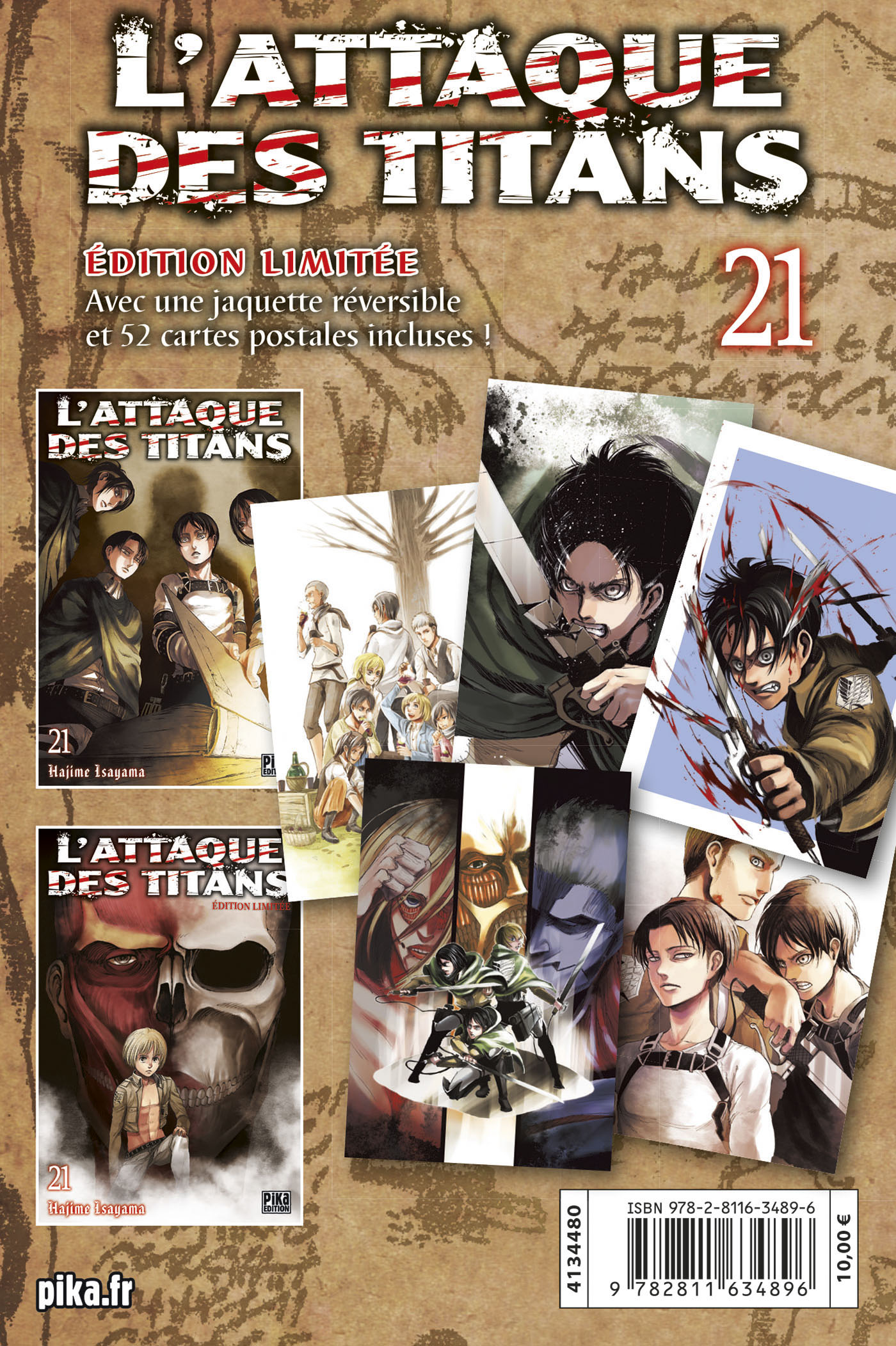 L Attaque Des Titans Edition Limitée L'attaque des titans : une édition collector pour le tome 21