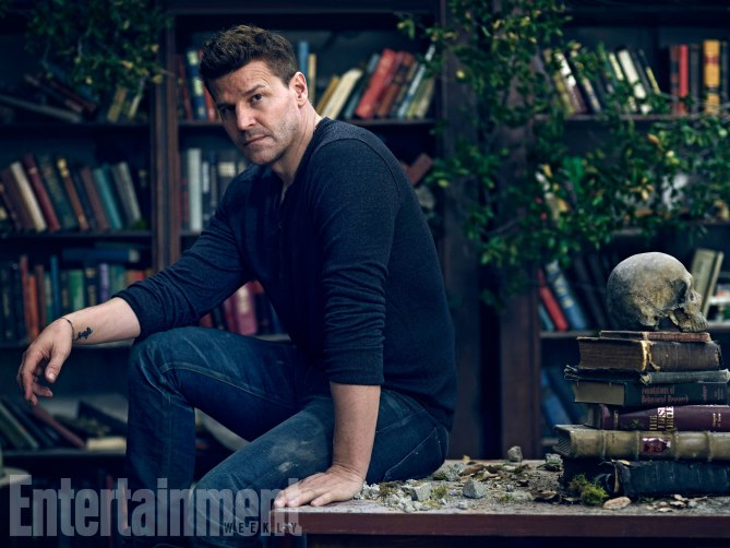 Buffy The Vampire Cast Reunion Shoot (2017) David Boreanaz of Buffy The Vampire Slayer photographed exclusively for Entertainment Weekly by James White on March 7th, 2017 in Los Angeles. Rob Bolger; Prop Styling: Andy Henbest/Art Department; Boreanaz's Grooming: Sonia Lee/La Mer/Exclusive Artists; Jacket: Hollywood Trading Company Production: Allison Elioff/Sunny 16 Productions