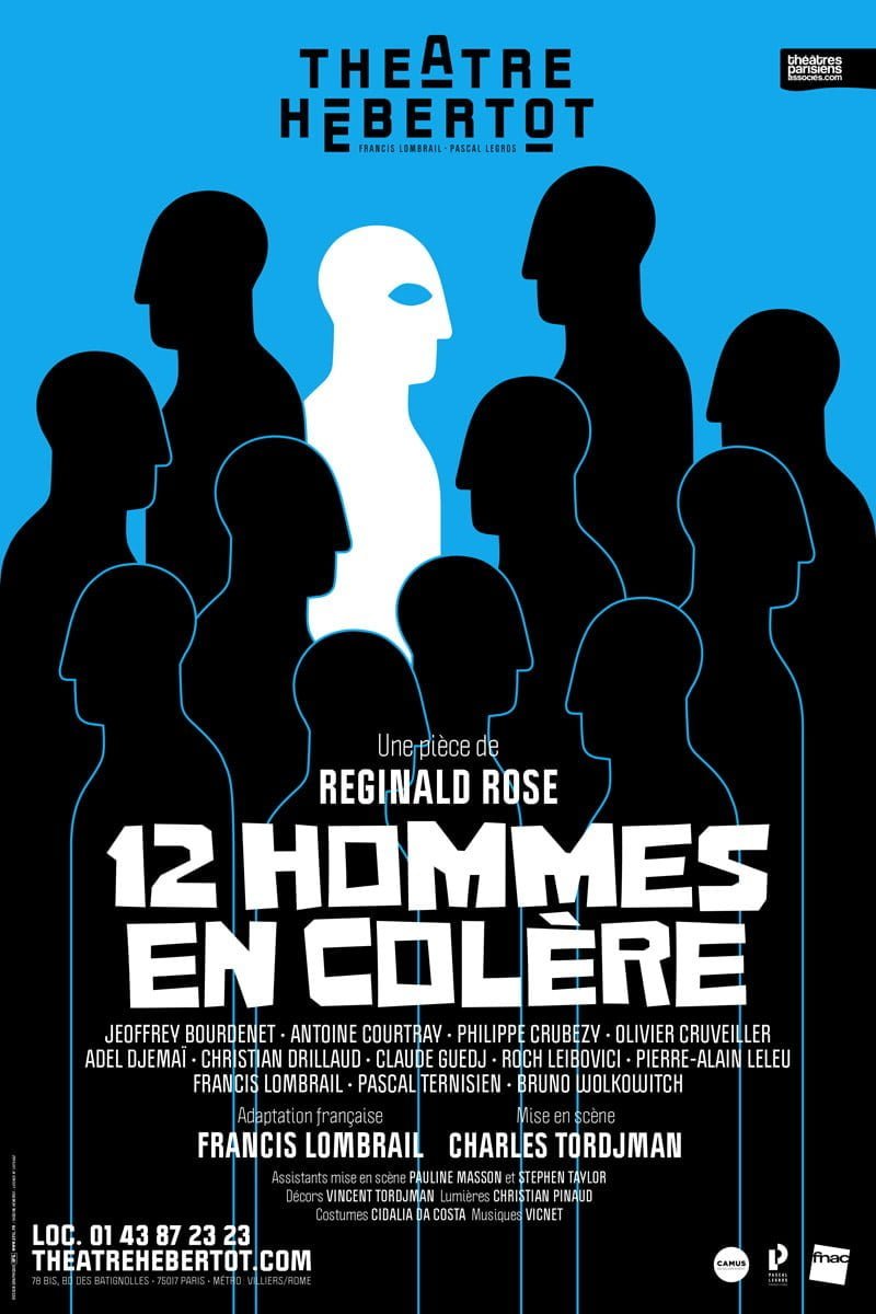 AFFICHE 12hommesencolere hebertot Critique "12 Hommes en colère" au Théâtre Hébertot