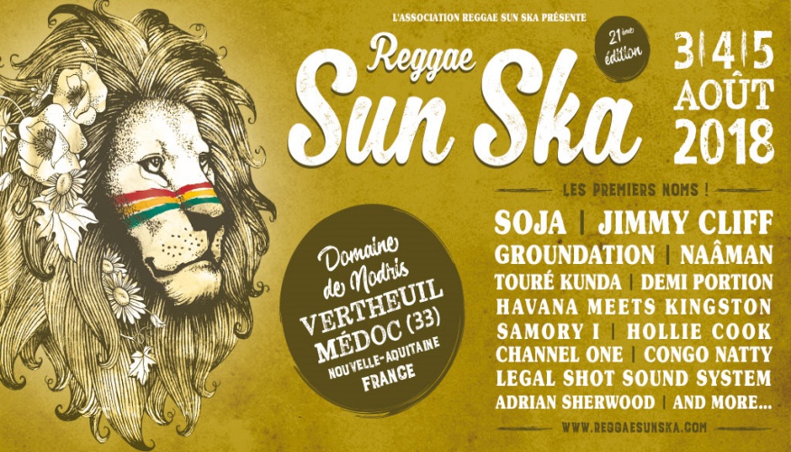 Reggae Sun Ska 21 culturedub 1ernoms New year... New Reggae Sun Ska 2018 : découvrez la 21ème édition