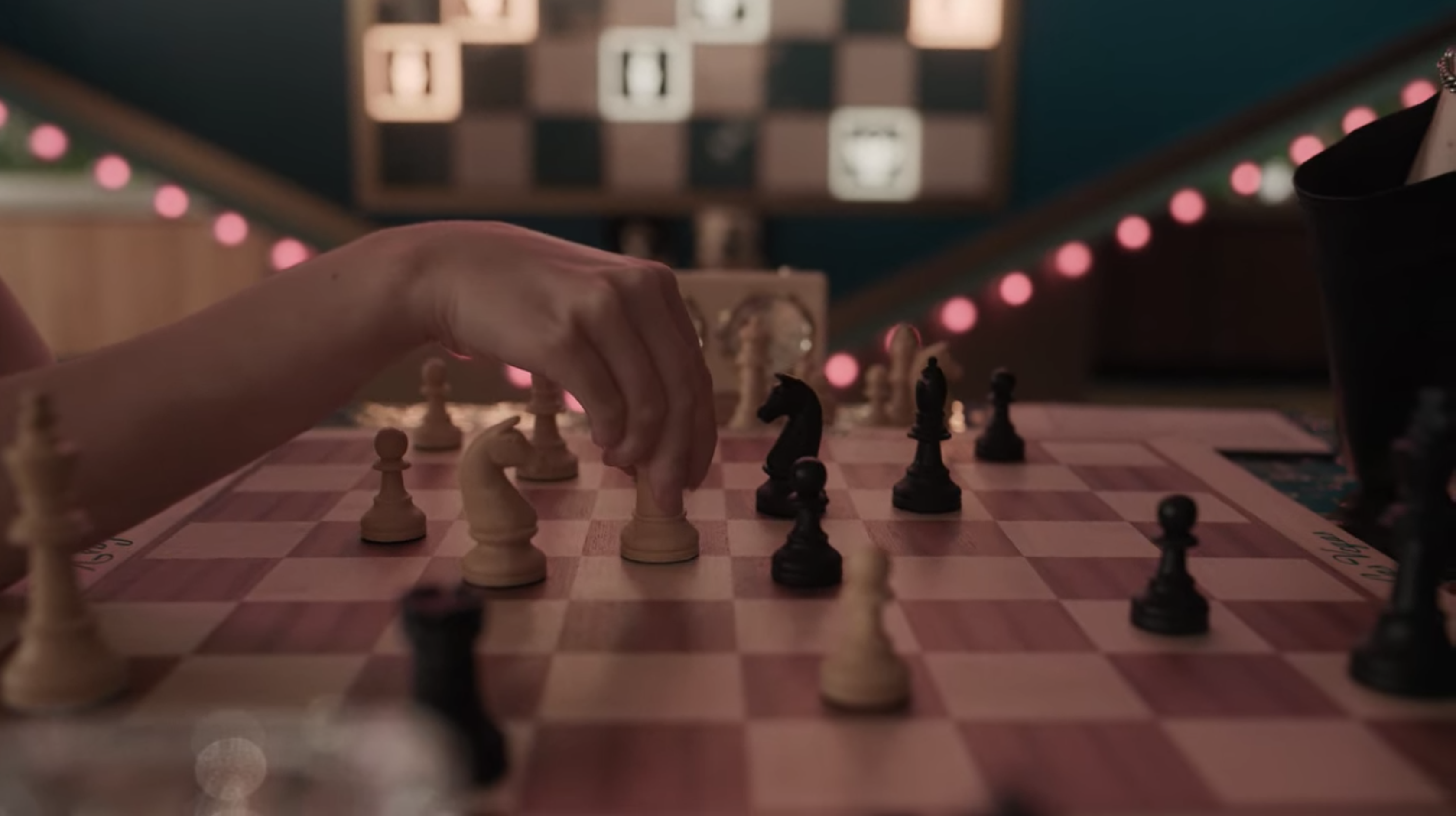 Plateau d'échecs dans le jeu de la dame