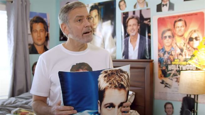 3750698.jpg r 654 368 f jpg q x George Clooney : Fan de Brad Pitt et coloc désagréable dans un spot publicitaire