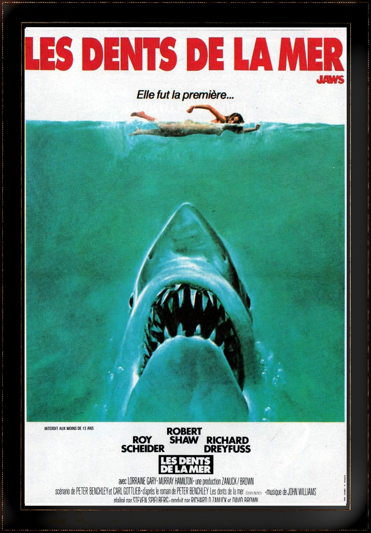 affiche film les dents de la mer 2 5 affiches françaises remarquables du cinéma d'horreur américain
