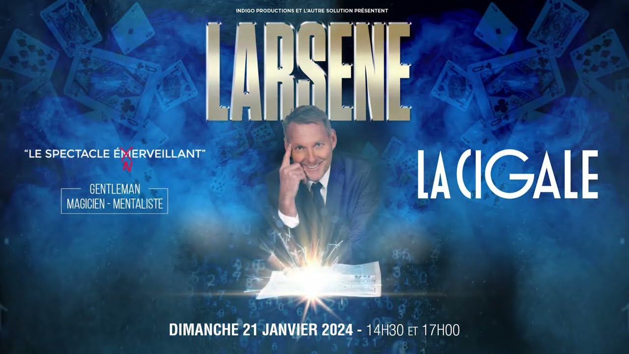 Larsene annonce deux soirs magiques à La Cigale le 21/01/2024